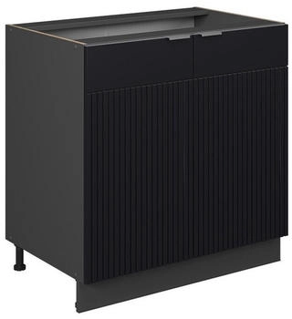 VICCO Sp&uuml;lenunterschrank, Schwarz, Anthrazit 80x82x51.6 cm (800000873127)
