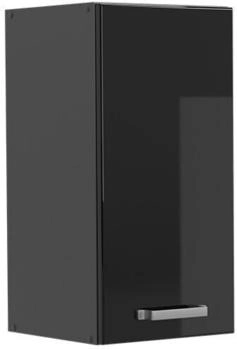 Livinity H&auml;ngeschrank R-Line, 30 cm, Schwarz Hochglanz/Anthrazit