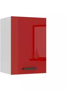 Belini Hängeschrank Küche SG. Breite 40 cm. Oberschrank mit 1 Tür Rot Hochglanz