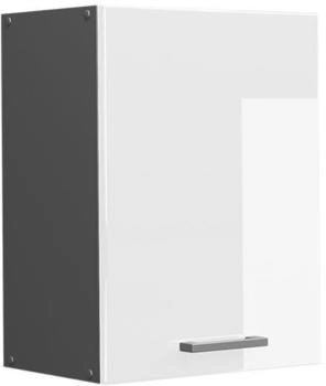 Livinity H&auml;ngeschrank R-Line, 45 cm, Wei&szlig; Hochglanz/Anthrazit