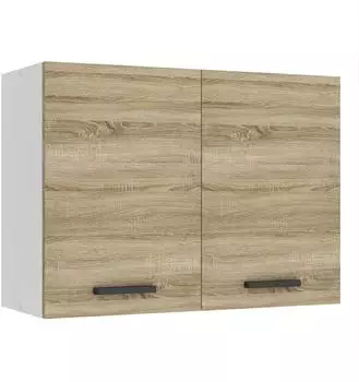Belini Hängeschrank Küche SG. Breite 80 cm. Oberschrank mit 2 Türen Sonoma-Eiche