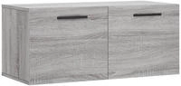 vidaXL Wandschrank Grau Sonoma 80x36,5x35 cm Holzwerkstoff