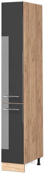 VICCO Apothekerschrank, Anthrazit, Eiche Wotan 30x206.8x58 cm (800000645311)