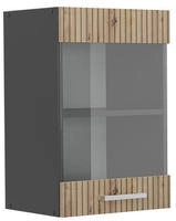 K&uuml;chenglasschrank R-line, Artisan-eiche, 40 Cm, Vicco