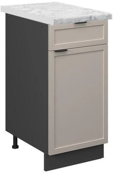 VICCO K&uuml;chenunterschrank, Greige, Anthrazit 40x82x60 cm (800000829051)
