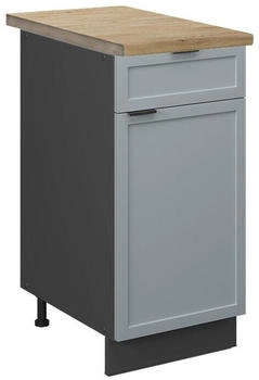 VICCO K&uuml;chenunterschrank, Hellblau, Anthrazit 40x82x60 cm (800000828703)