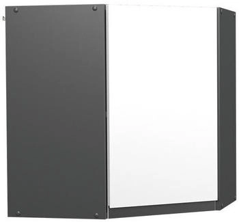 VICCO Eckh&auml;ngeschrank, Wei&szlig;, Anthrazit L-Form, 57x60x57 cm (800000655049)
