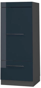 VICCO Mikrowellenschrank, Dunkelblau, Anthrazit 60x153.6x58.1 cm (800000830620)