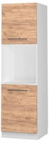 Vicco - Herdumbauschrank Fame-line, Goldkraft Eiche, 60 Cm Mit Offenem Regal