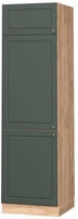 K&uuml;hlumbauschrank Fame-line, Gr&uuml;n-gold Landhaus, 60 Cm, Vicco