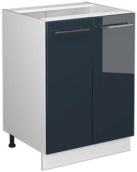 VICCO K&uuml;chenunterschrank, Dunkelblau, Wei&szlig; 60x82x51.6 cm (800000829672)