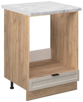 VICCO Herdumbauschrank, Greige, Eiche Wotan Quadratisch, 60x82x60 cm (800000831053)