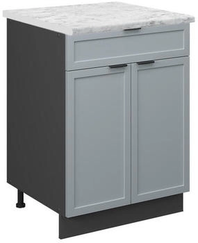 VICCO K&uuml;chenunterschrank, Hellblau, Anthrazit 60x82x60 cm (800000829026)
