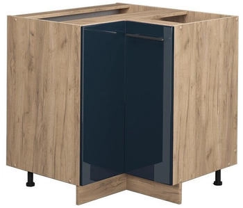 VICCO Eckunterschrank, Dunkelblau, Eiche Wotan L-Form, 80.5x82x51.6 cm (800000829841)