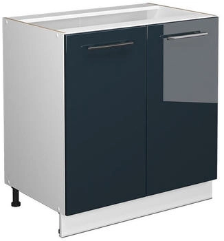 VICCO Sp&uuml;lenunterschrank, Dunkelblau, Wei&szlig; 80x82x51.6 cm (800000829560)