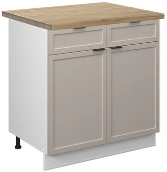 VICCO K&uuml;chenunterschrank, Greige, Wei&szlig; 80x82x60 cm (800000828604)