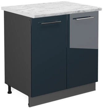 VICCO Sp&uuml;lenunterschrank, Dunkelblau, Anthrazit 80x82x60 cm (800000873051)