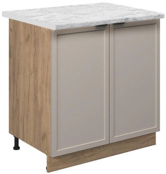 VICCO Sp&uuml;lenunterschrank, Greige, Eiche Wotan 80x82x60 cm (800000829377)