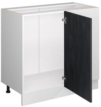 VICCO Eckunterschrank, Schwarz, Wei&szlig; L-Form, 86x81.6x60 cm (800000662424)