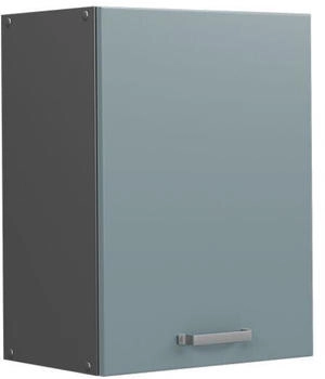 Livinity Hängeschrank R-Line, 45 cm, Blau-Grau/Anthrazit