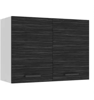 Belini Hängeschrank Küche SG. Breite 80 cm. Oberschrank mit 2 Türen Königliches Ebenholz