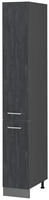 Hochschrank R-line, Schwarz Beton, 30 Cm Vicco
