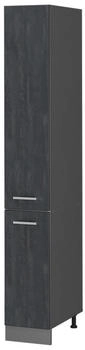 VICCO Apothekerschrank, Schwarz, Anthrazit 30x206.8x57.2 cm (800000633489)