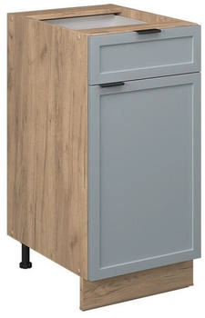 VICCO K&uuml;chenunterschrank, Hellblau, Eiche Wotan 40x82x51.6 cm (800000829638)