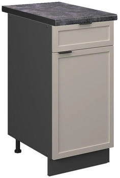 VICCO K&uuml;chenunterschrank, Greige, Anthrazit 40x82x60 cm (800000828183)