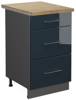VICCO Schubladenschrank, Dunkelblau, Anthrazit 50x82x60 cm (800000828140)