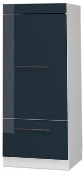VICCO Mikrowellenschrank, Dunkelblau, Wei&szlig; 60x153.6x58.1 cm (800000830653)