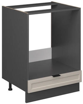 VICCO Herdumbauschrank, Greige, Anthrazit 60x82x51.6 cm (800000829821)
