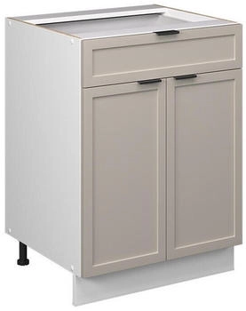 VICCO K&uuml;chenunterschrank, Greige, Wei&szlig; 60x82x51.6 cm (800000829605)