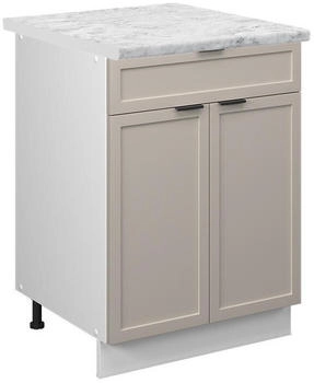 VICCO K&uuml;chenunterschrank, Greige, Wei&szlig; Quadratisch, 60x82x60 cm (800000829005)