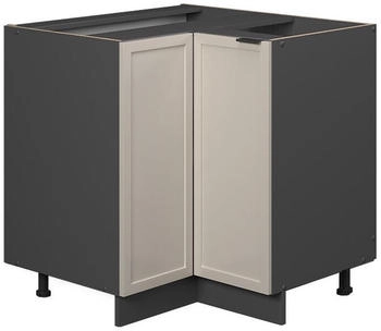 VICCO Eckunterschrank, Greige, Anthrazit L-Form, 80.5x82x51.6 cm (800000829812)
