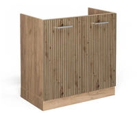 Vicco - Sp&uuml;lenunterschrank R-line, Artisan-eiche, 80 Cm Ohne Arbeitsplatte