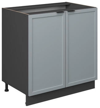 VICCO Sp&uuml;lenunterschrank, Hellblau, Anthrazit 80x82x51.6 cm (800000829532)