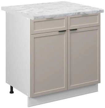 VICCO K&uuml;chenunterschrank, Greige, Wei&szlig; 80x82x60 cm (800000829426)