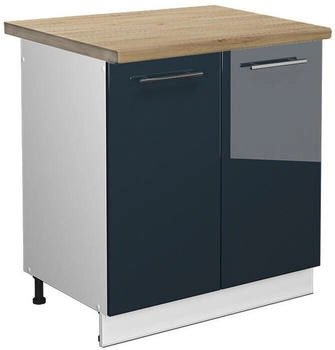 VICCO Sp&uuml;lenunterschrank, Dunkelblau, Wei&szlig; 80x82x60 cm (800000829422)