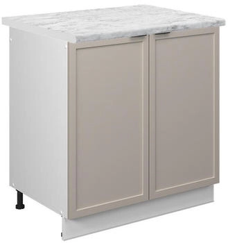 VICCO Sp&uuml;lenunterschrank, Greige, Wei&szlig; 80x82x60 cm (800000829469)