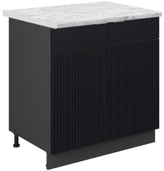 VICCO Sp&uuml;lenunterschrank, Schwarz, Anthrazit 80x82x60 cm (800000873010)