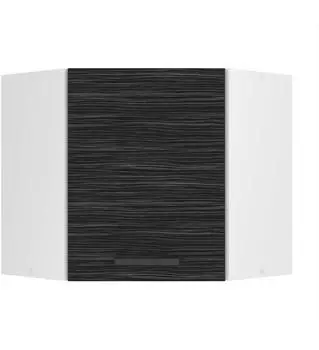Belini Hängeschrank Küche SGN. Breite 60 cm. Oberschrank mit 1 Tür Königliches Ebenholz