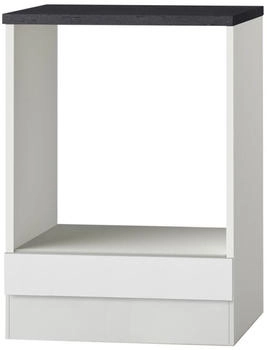 Optifit Herdumbauschrank Oslo214 BxTxH 60 x 60 x 84,8 cm Frontfarbe weiß matt Korpusfarbe weiß