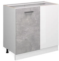 Vicco - Eckunterschrank R-line, Beton, 86 Cm Ohne Arbeitsplatte