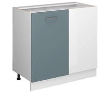 Eckunterschrank R-line, Blau-grau, 86 Cm Ohne Arbeitsplatte Vicco