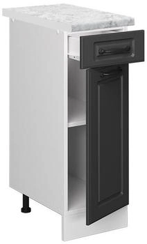 VICCO Schubladenschrank, Dunkelgrau, Wei&szlig; 30x81.6x60 cm (800000828636)