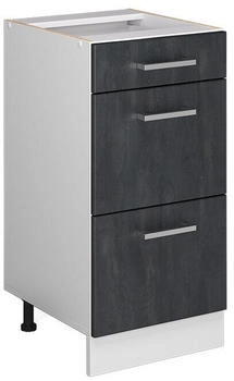 VICCO K&uuml;chenunterschrank, Schwarz, Wei&szlig; 40x81.6x46 cm (800000662484)