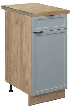 VICCO K&uuml;chenunterschrank, Hellblau, Eiche Wotan 40x82x60 cm (800000828719)