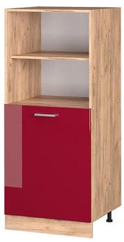 VICCO Herdumbauschrank, Bordeaux, Eiche Wotan 60x143x57 cm (800000635255)