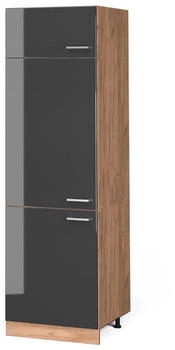 VICCO K&uuml;hlumbauschrank, Anthrazit, Eiche Wotan 60x206.8x57.2 cm (800000635003)